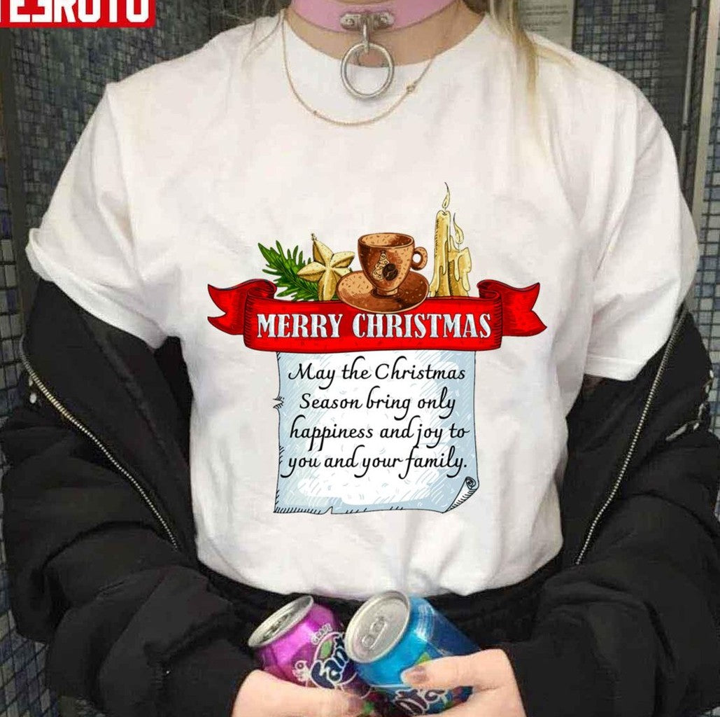 Best Wishes For Christmas May The Christmas Season Bring Only Happiness And Joy Unisex Sweatshirt