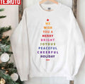 Pine Tree We Wish You Happy Christmas And Happy New Year Unisex Sweatshirt