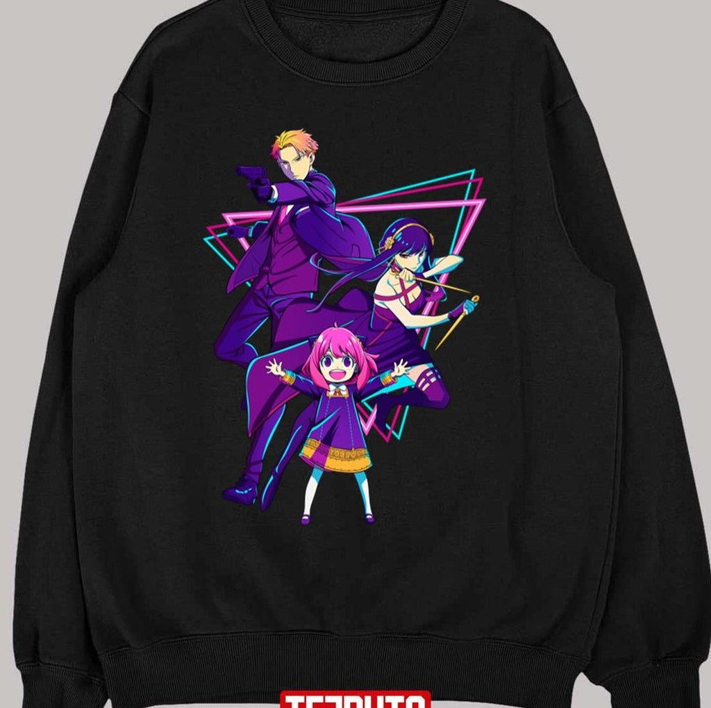 Neon Design Anime Spy X Family Unisex T-Shirt