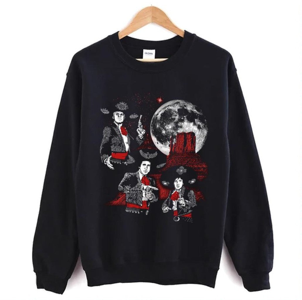 Retro Movie Art Three Amigos Moon Unisex Sweatshirt
