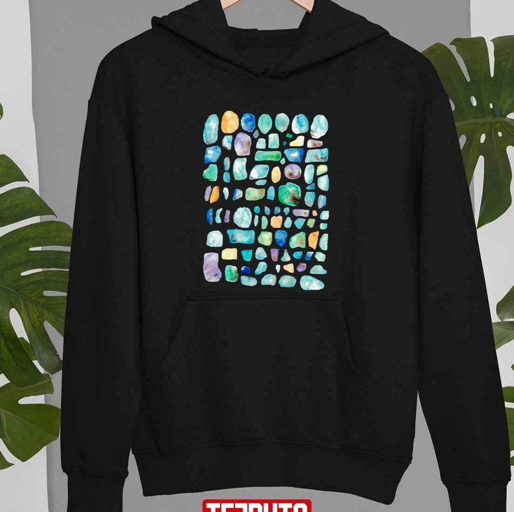 Seaglass Watercolor Unisex Sweatshirt