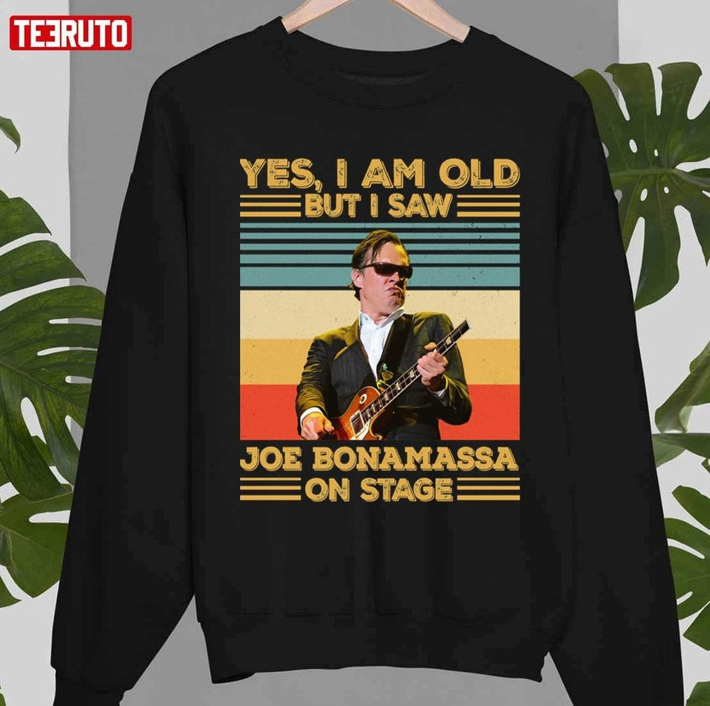 Retro Yes I Am Old But I Saw Joe Bonamassa On Stage Unisex T-Shirt