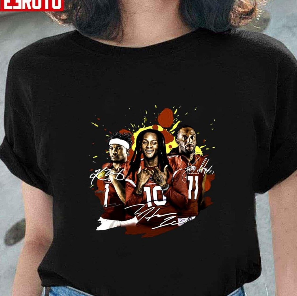Arizona Cardinals Kyler Murray And Larry Fitzgerald Signature Unisex T-Shirt