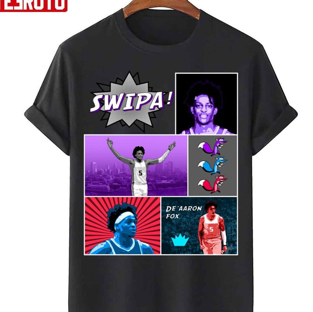 Basketball Comic Collage De'aaron Fox Unisex T-Shirt