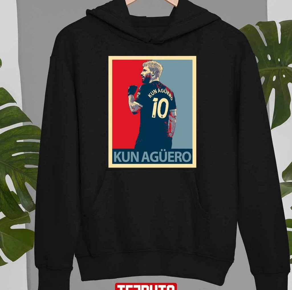 Art Kun Aguero Number 10 Football Unisex T-Shirt