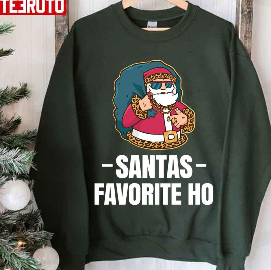Santa's Favorite Ho Rude Christmas Xmas Unisex Sweatshirt