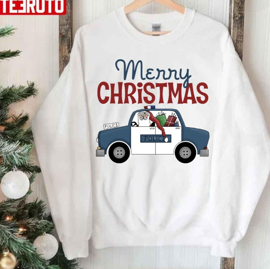 Police Officer Merry Christmas Unisex Sweatshirt