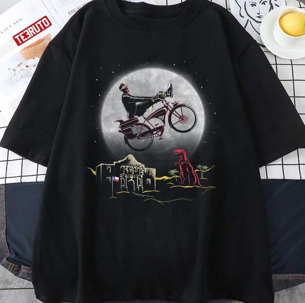 Pee Wee Phone Home Pee-wee's Playhouse E.T. the Extra-Terrestrial Style Unisex T-shirt