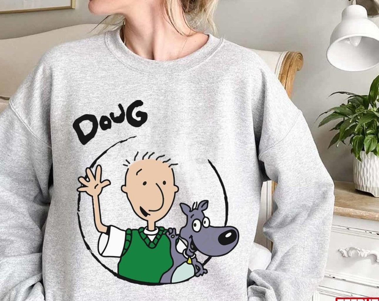 Anime Drawing Doug Funnie Unisex Sweatshirt