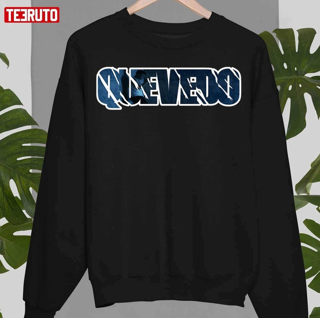 Quevedo Logo Black And Navy Unisex T-Shirt