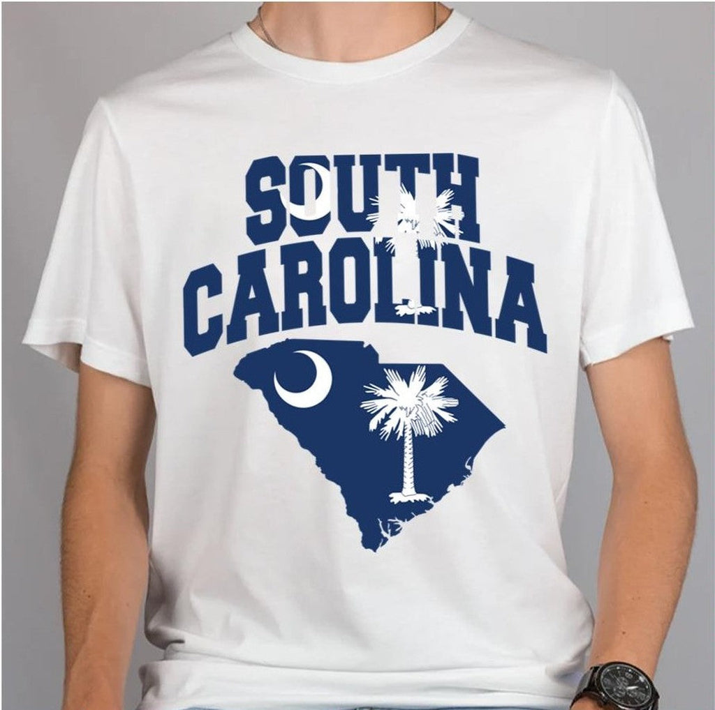 South Carolina Flag In South Carolina Map Unisex Sweatshirt