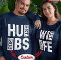 Personalize Est Year Husband Wife Matching Couple Valentine Sweatshirt