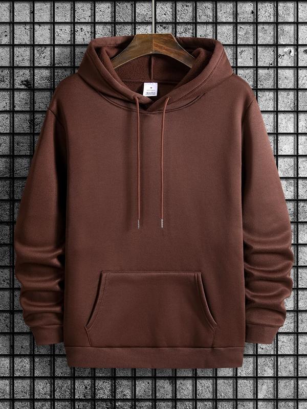 Men's Letter & Cross Print Drop Shoulder Hoodie, Casual Graphic Sweatshirt, Daily Holiday Wear for Men's Spring & Fall FashionÂ 