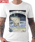 Polar Bear Ursa Major Constellation With Northern Lights Unisex T-Shirt