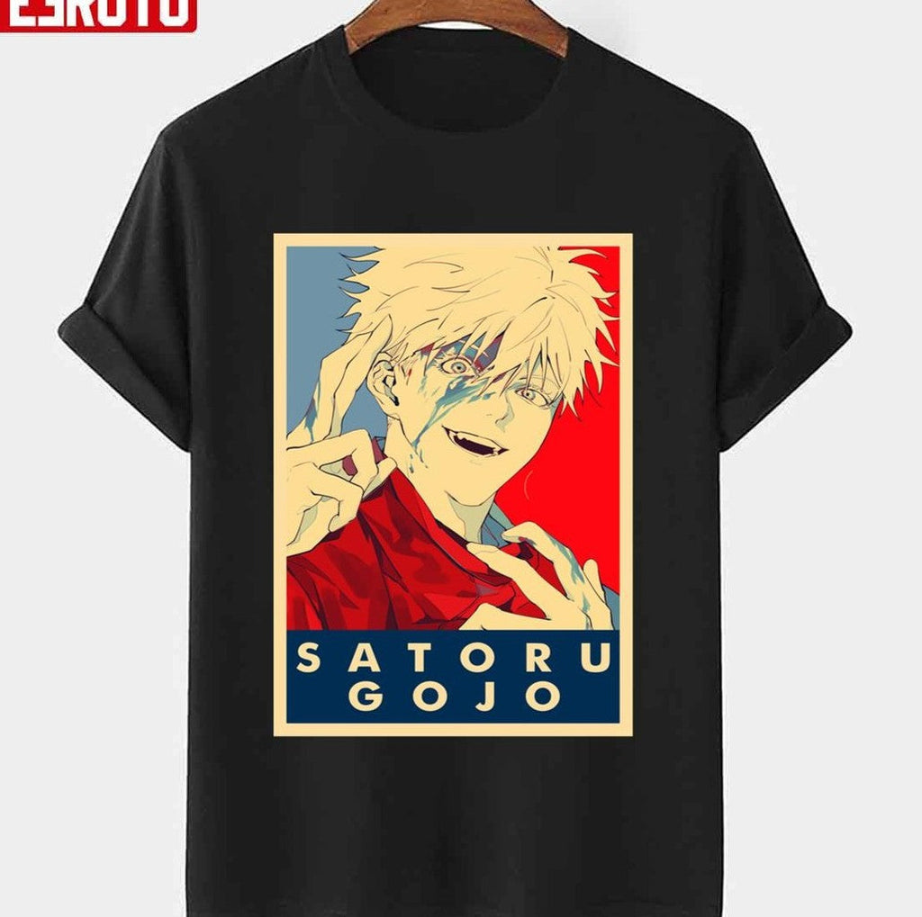 Satoru Gojo Sensei Jujutsu Kaisen Anime Hope Style Art Unisex T-Shirt