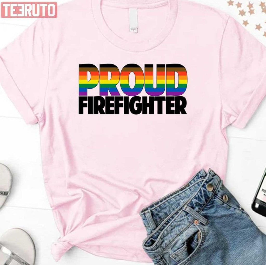 8 Color Proud Firefighter Lgbtq Pride Month Unisex Sweatshirt