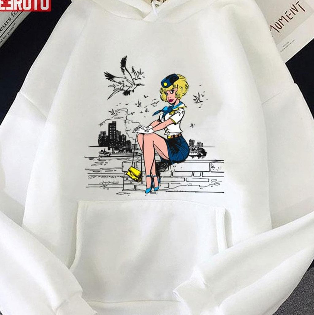 Natacha Cover Gaston Lagaffe Movie Cartoon Color Big Ben Unisex T-shirt