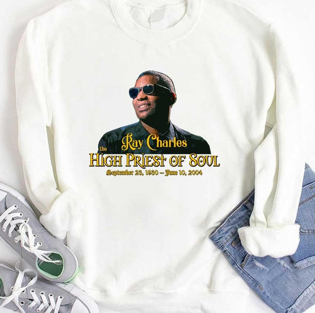 The High Priest Of Soul Ray Charles Retro Walkman Unisex Hoodie