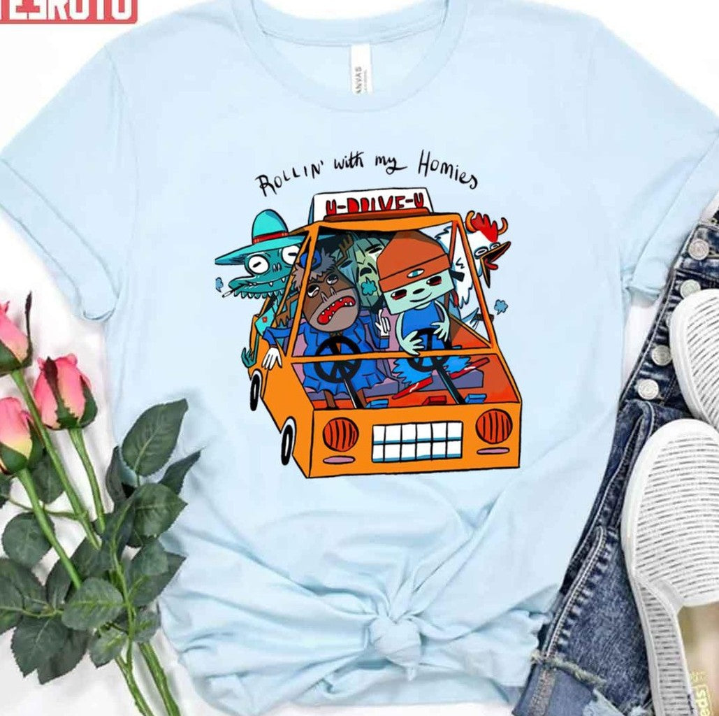 Parappa Driver Art Unisex T-shirt
