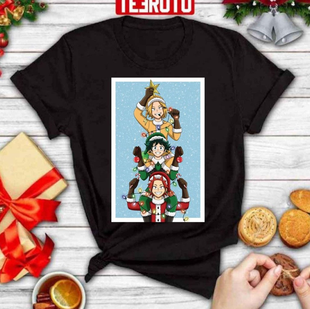 My Hero Academia Christmas Traffic Light Trio Unisex Sweatshirt