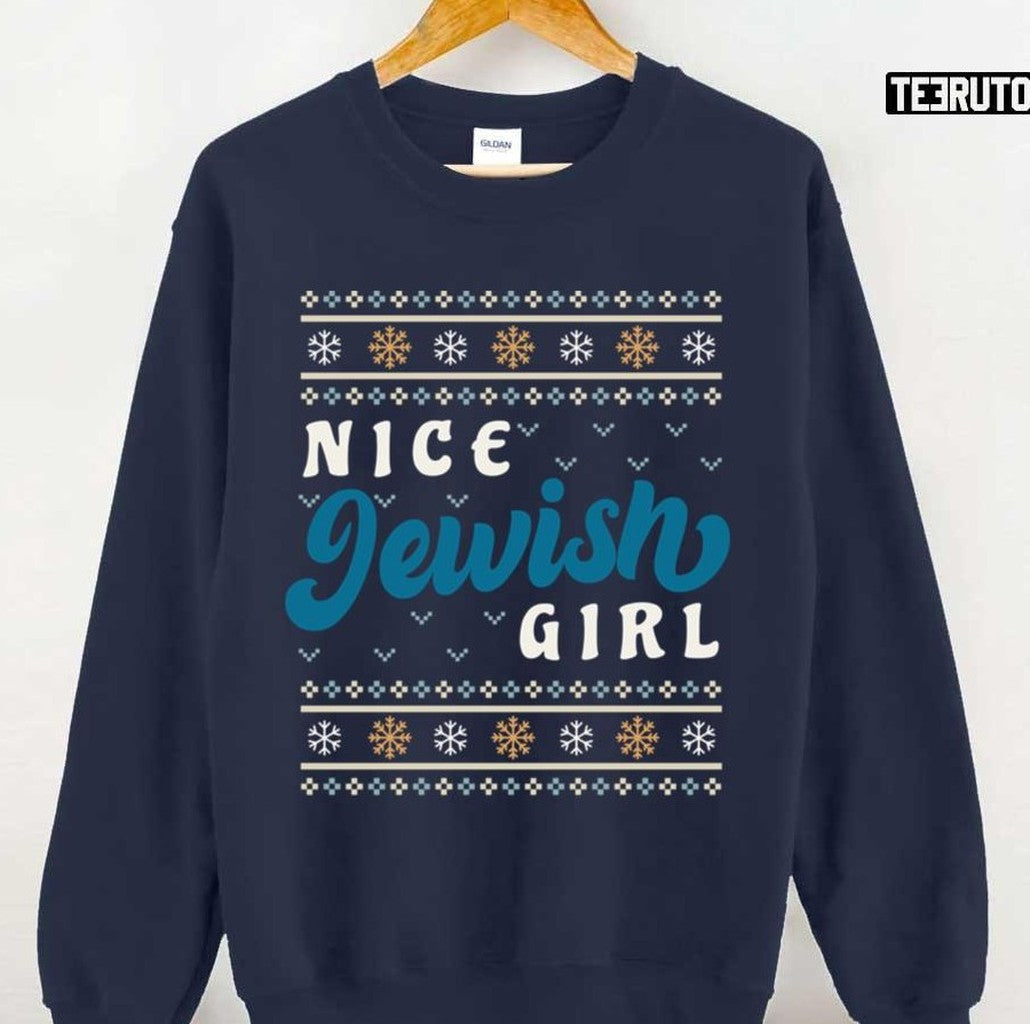 Nice Jewish Girl Ugly Christmas Unisex Sweatshirt