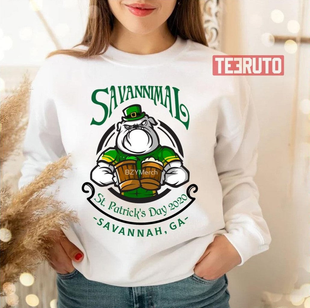 Savannimal St Patrick's Day Savannah Unisex Sweatshirt