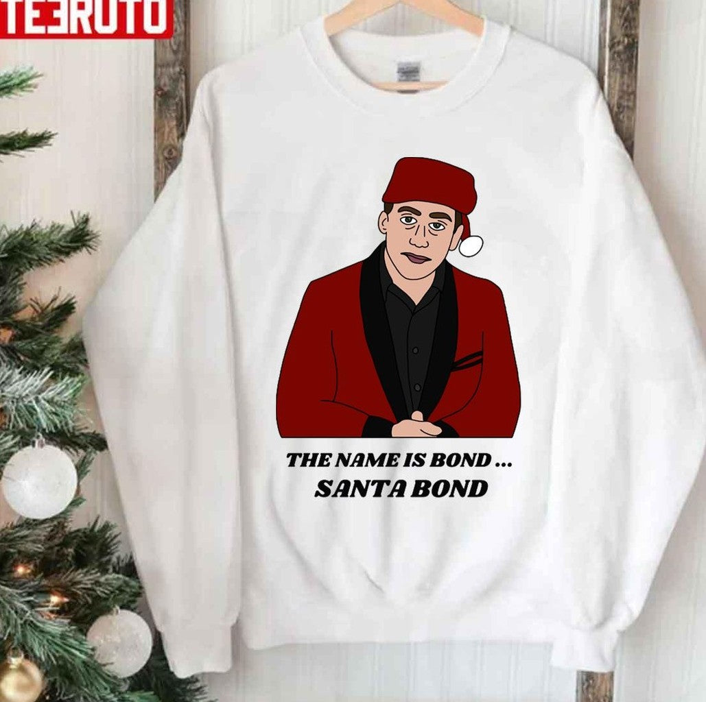 My Name Is Santa Bond Christmas The Office Unisex Sweatshirt