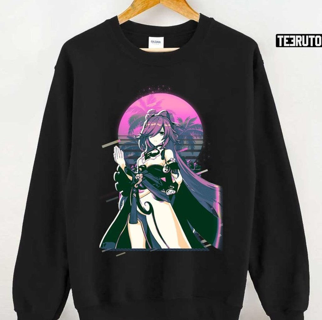 80s Retro Fu Hua Azure Empyrea Honkai Impact Unisex T-Shirt
