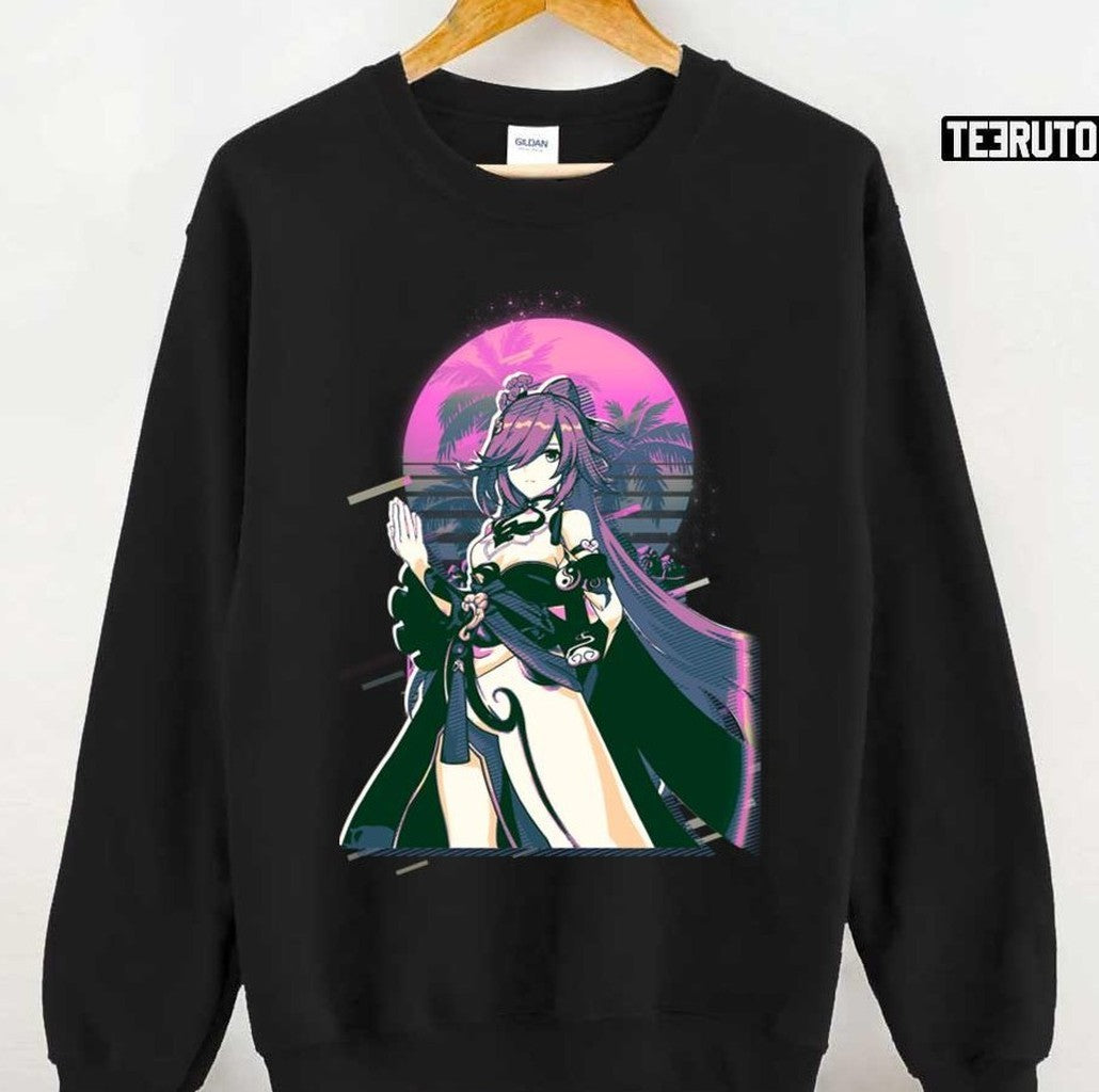 80s Retro Fu Hua Azure Empyrea Honkai Impact Unisex T-Shirt