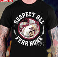 Basebal Design Mike Trout Respect All Fear None Unisex T-Shirt