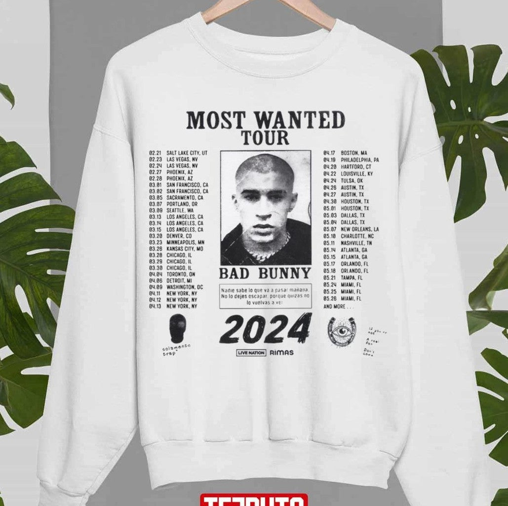 Bad Bunny Most Wanted Tour Unisex Sweatshirt