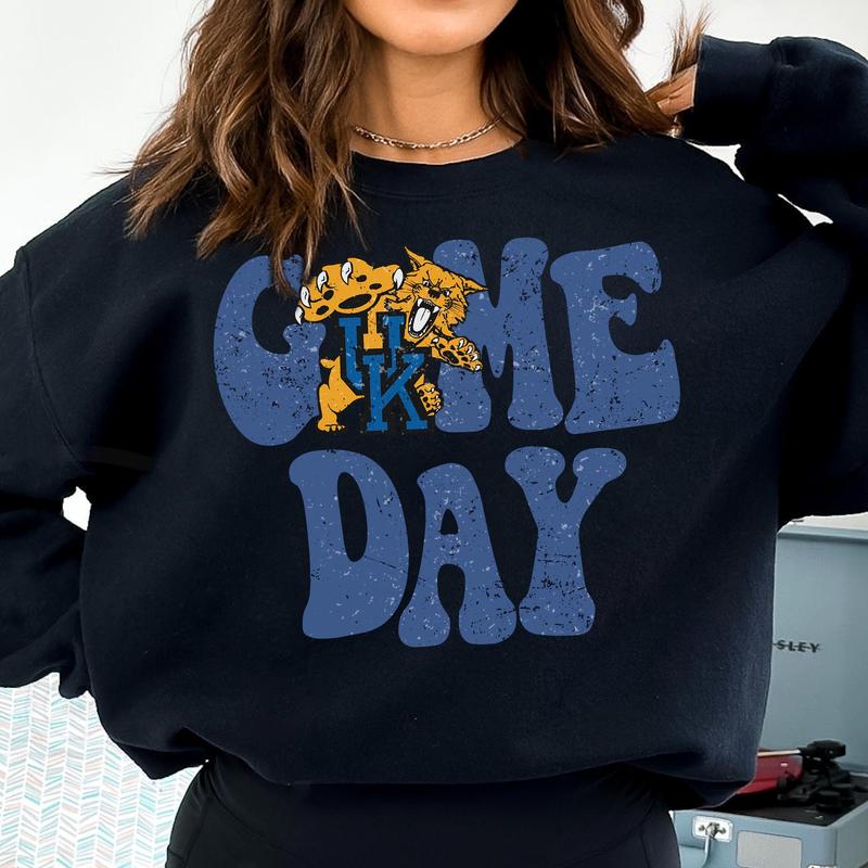 Kentucky Wildcats Vintage College Game Day Football NCAA Sweatshirt, Vintage Sweatshirt NCAA, Classic Sport Sweatshirt, Gifts For Football Fan Sport