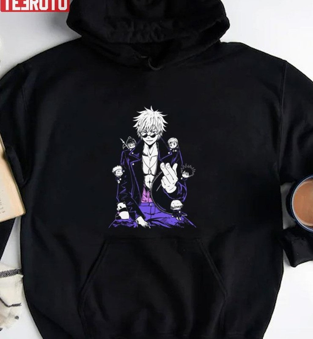Teacher And His Baby Students Jujutsu Kaisen Tokyo Jujutsu High Satoru Gojo Fanart Unisex T-Shirt