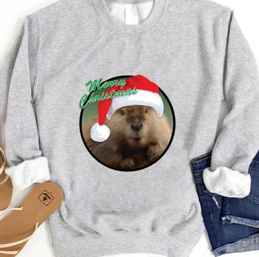 Beaver Christmas Unisex Sweatshirt