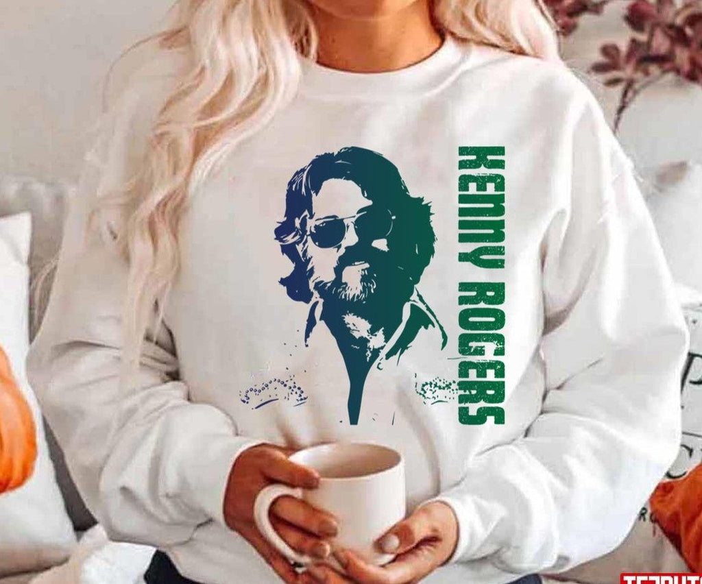 Singer Songwriter Illustration Kenny Rogers Unisex Hoodie