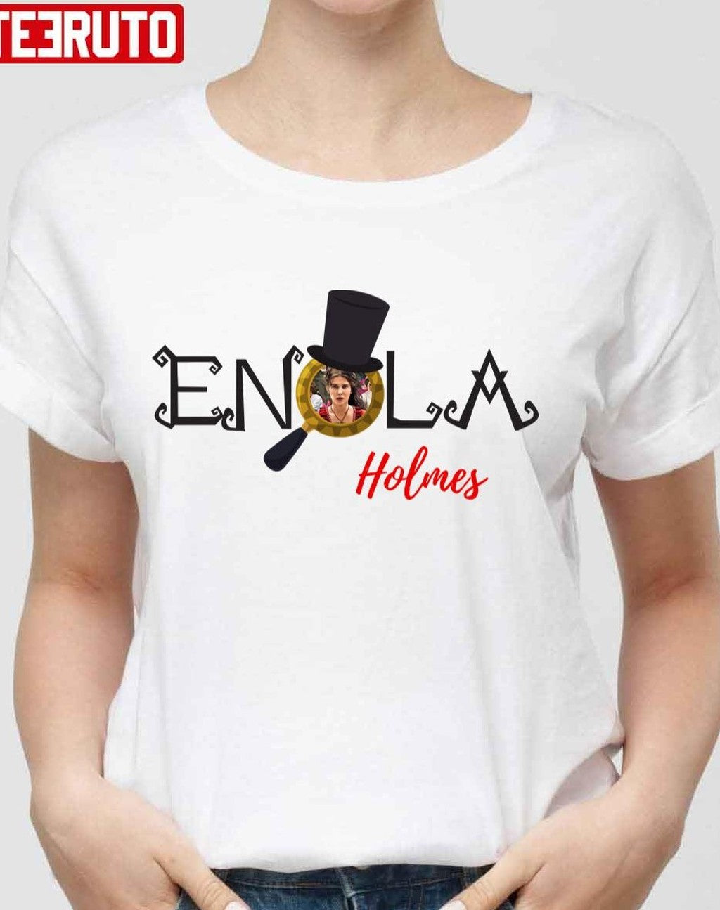 Mystery Crime Enola Holmes Logo Unisex T-Shirt