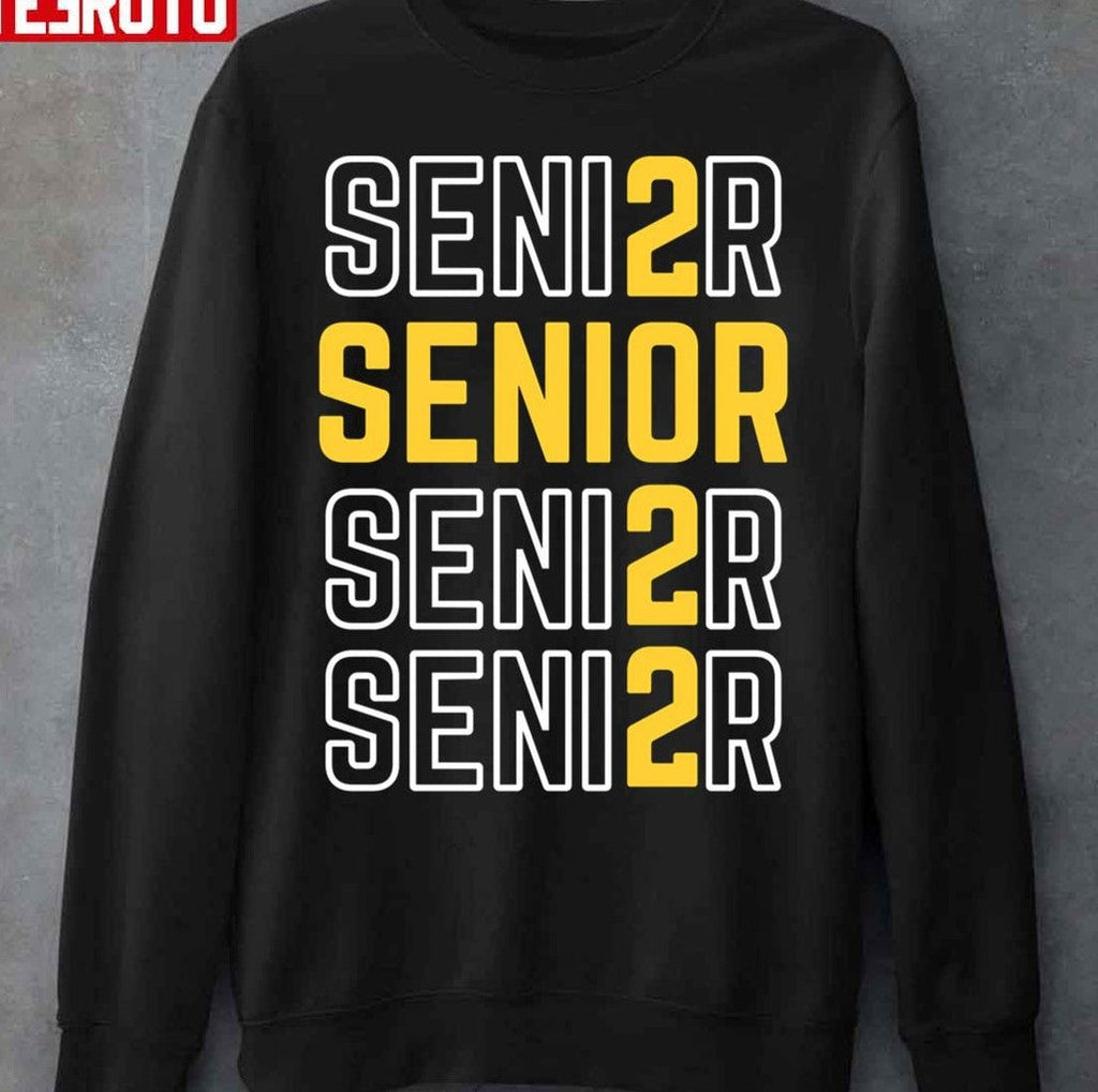 Senior Right Now All I Want To Do Is Graduate Yellow Unisex Sweatshirt
