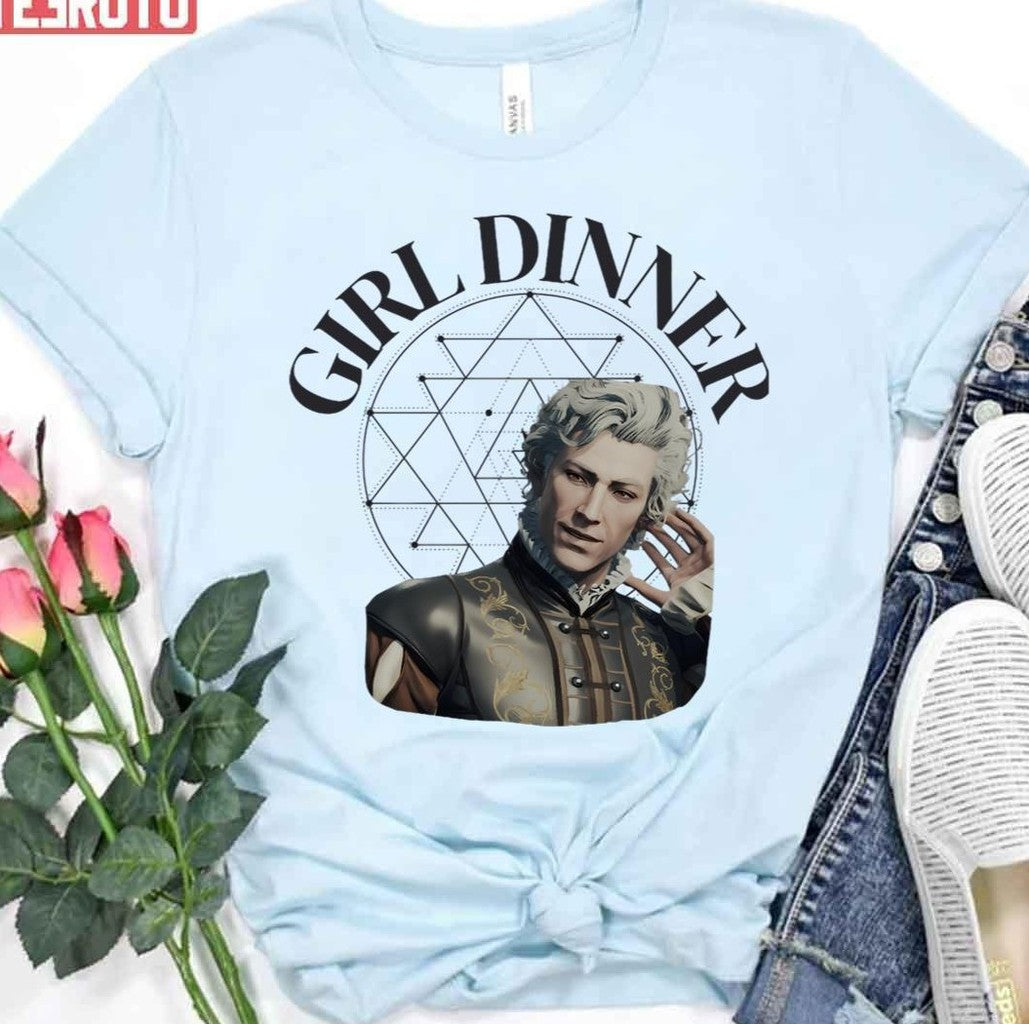 Astarion Meme Bg3 Girl Dinner Unisex T-Shirt