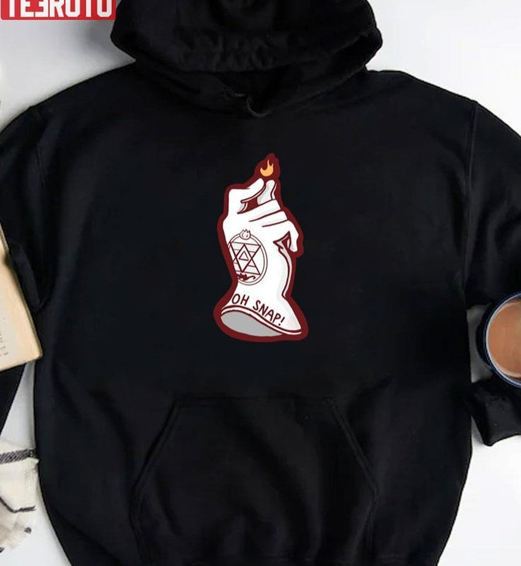 Roy Mustang Oh Snap Funny Design Fullmetal Alchemist Unisex T-Shirt