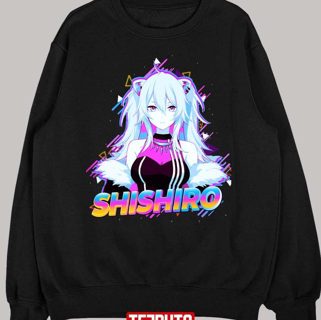 Shishiro Botan Vtuber Hololive Neon Design Unisex T-Shirt