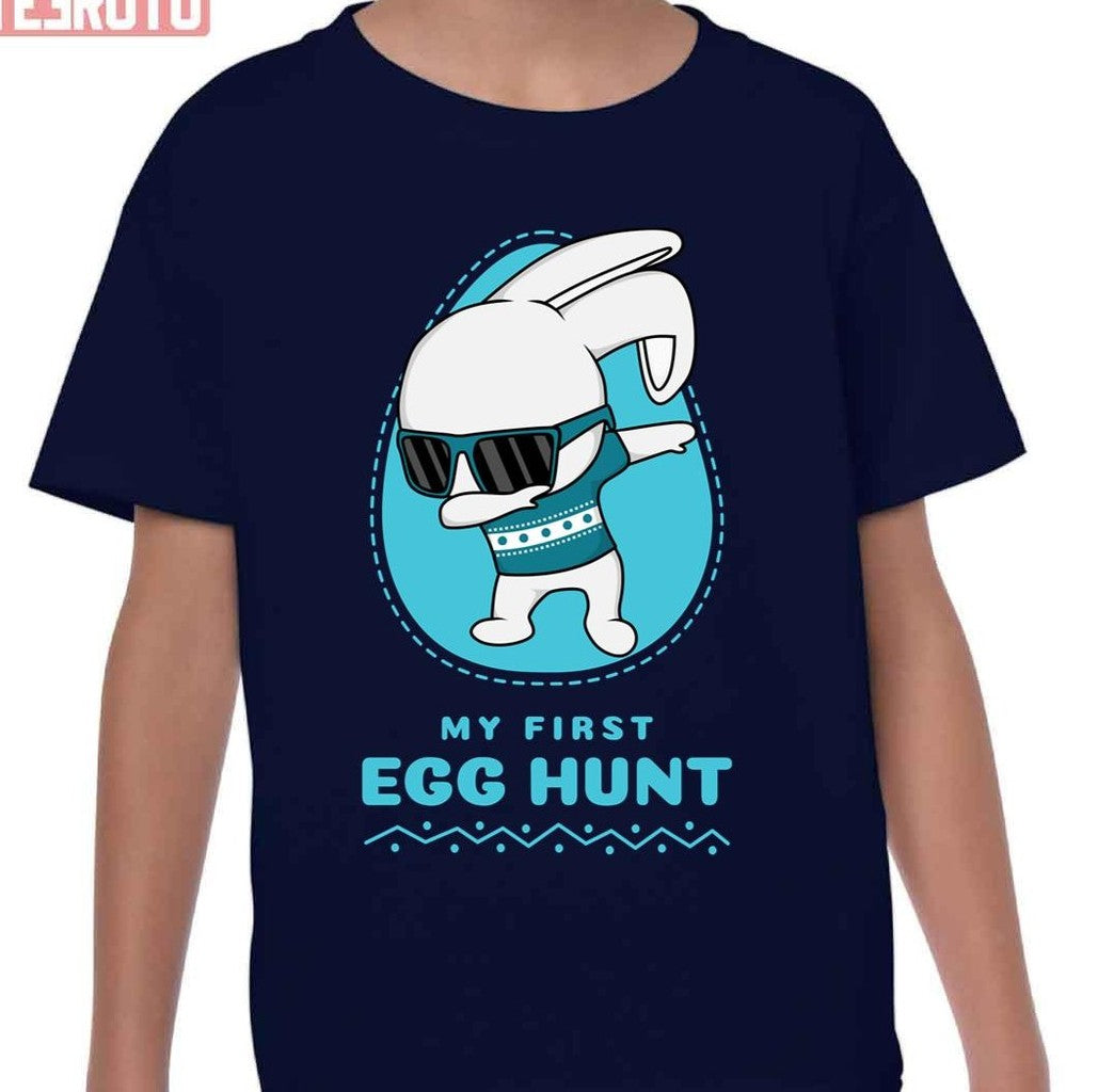 My First Egg Hunt Easter Egg Hunt Blue Kid T-Shirt