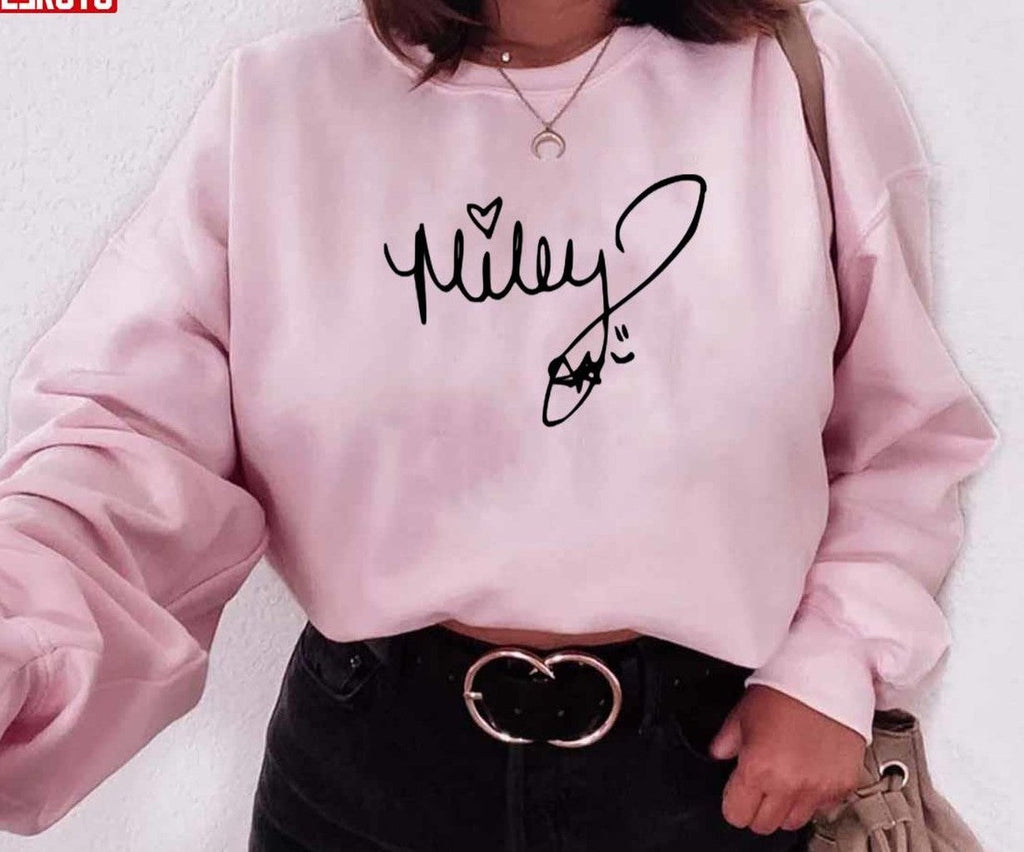 Autograph Of Miley Cyrus Miley Cyrus Gift Unisex Sweatshirt