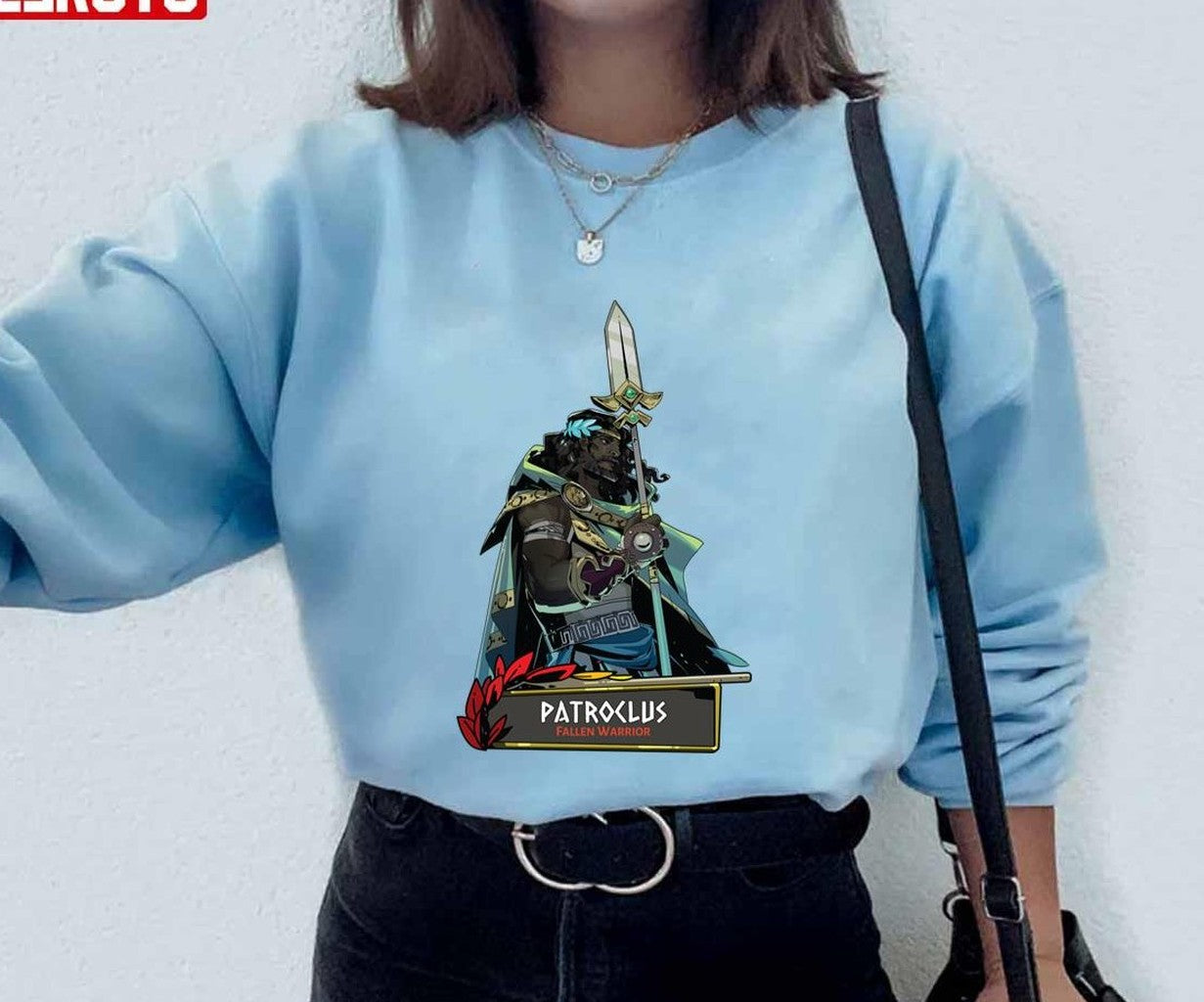 Patroclus Fallen Warrior Heroic Stance Hades Game Unisex Hoodie