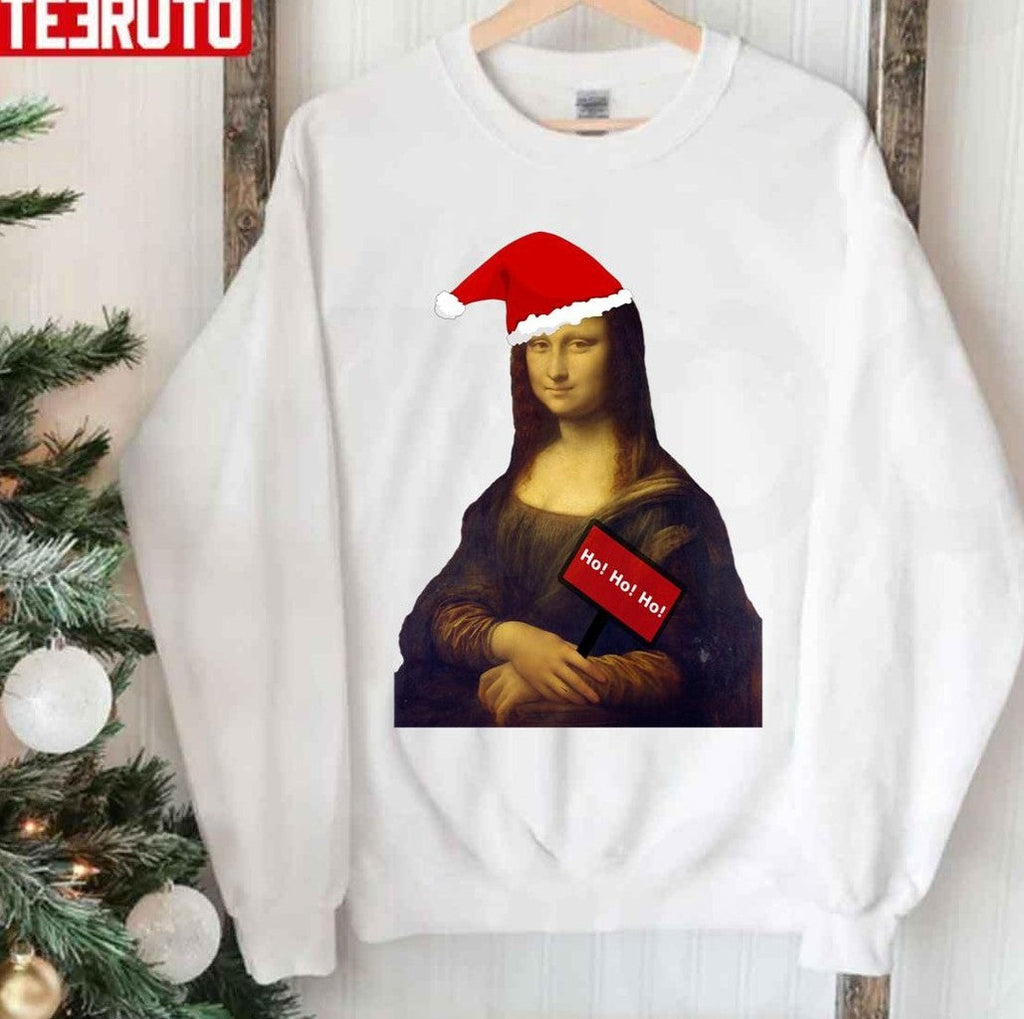 Mona Lisa Christmas Unisex Sweatshirt