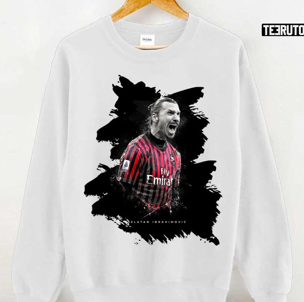 Soccer Player Zlatan Ibrahimovic Ac Milan Unisex Sweatshirt