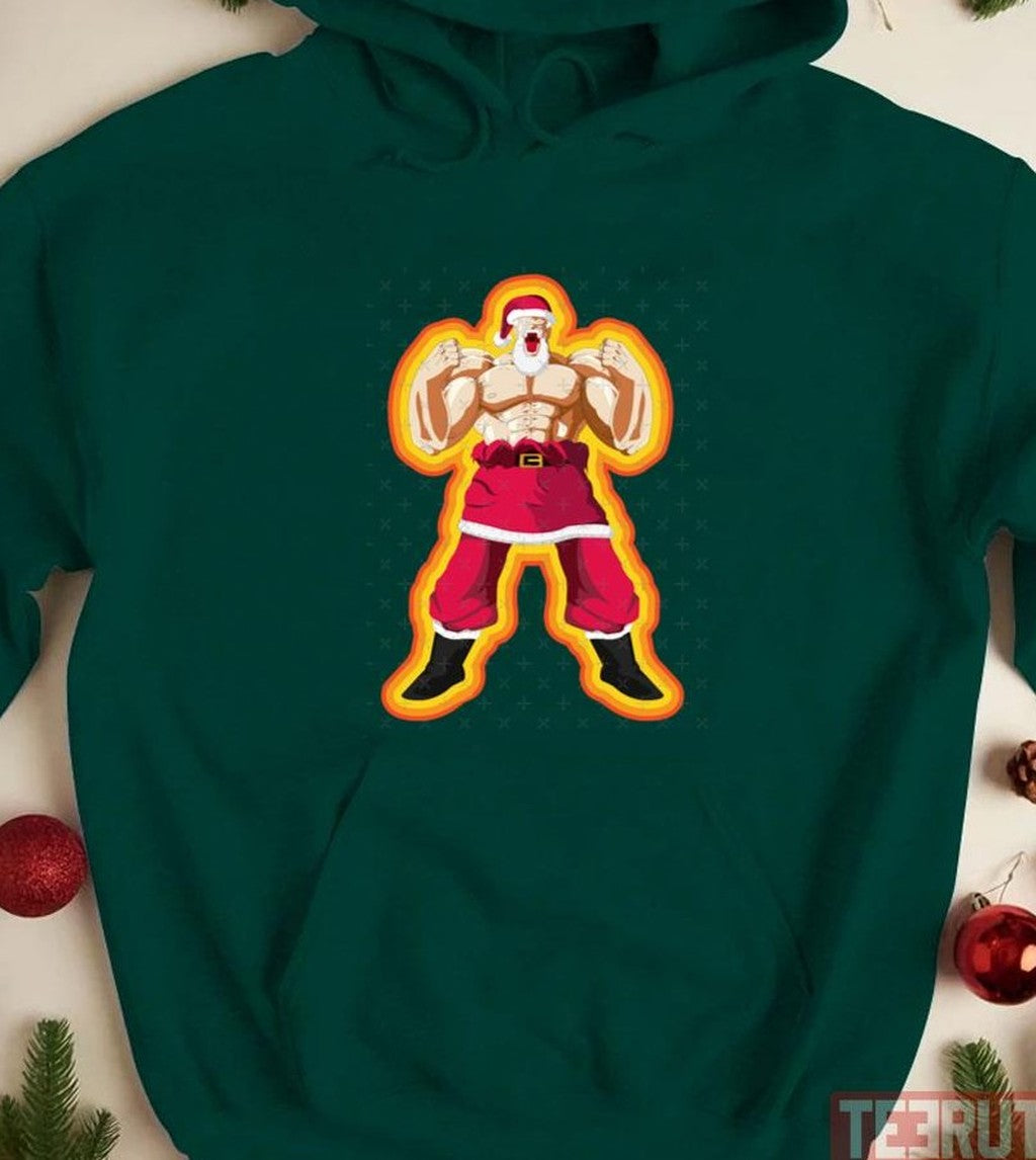 Super Shirtless Santa Claus Unisex Sweatshirt