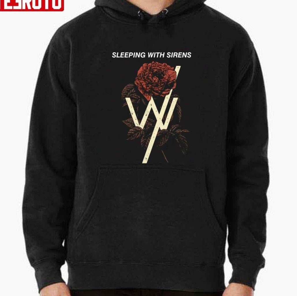 Rose Sleeping With Sirens Band Retro Graphic Unisex T-Shirt