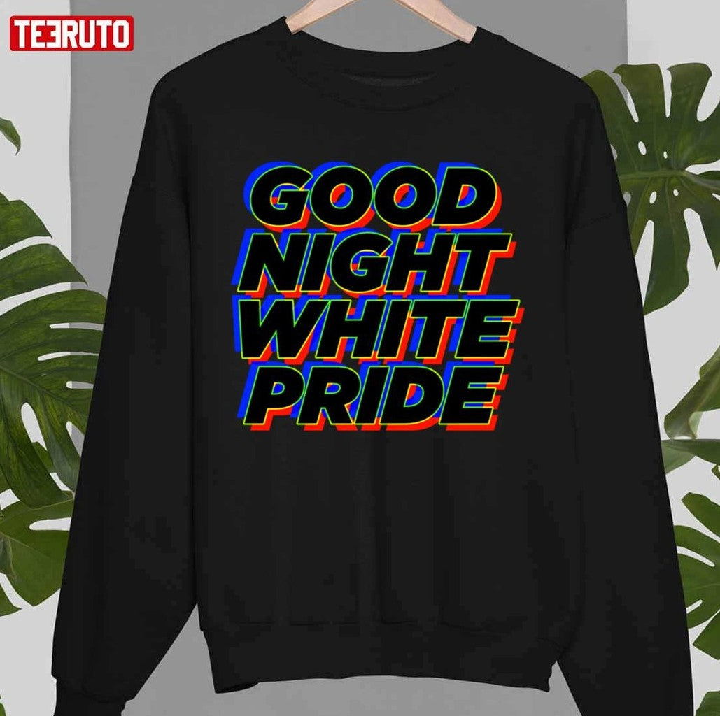 Neon Good Night White Pride Unisex T-Shirt