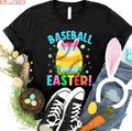 Baseball Lover Colors Bunny Egg Baseball Easter Day Cute Design Unisex T-shirt