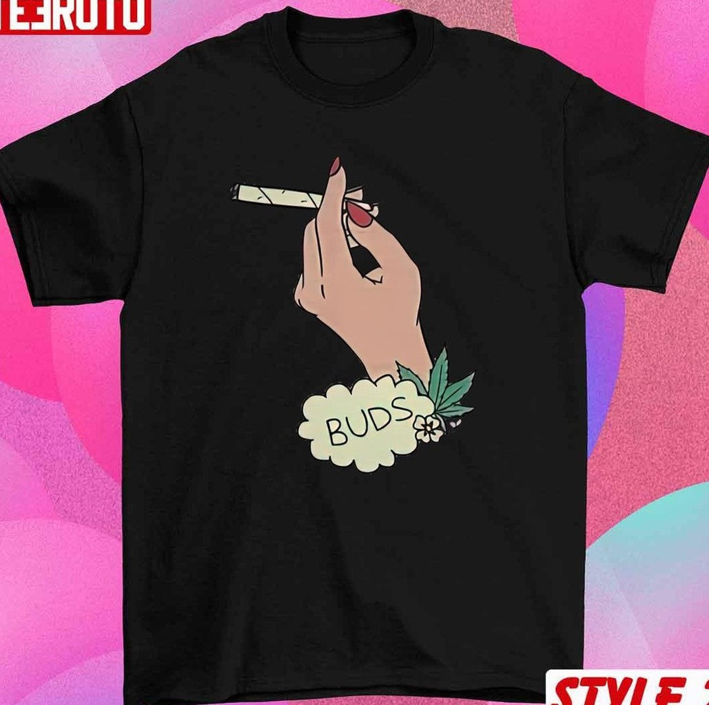 Best Buds Couple Matching Valentine Weed Lover Marijuana Joint Lighter T-Shirt